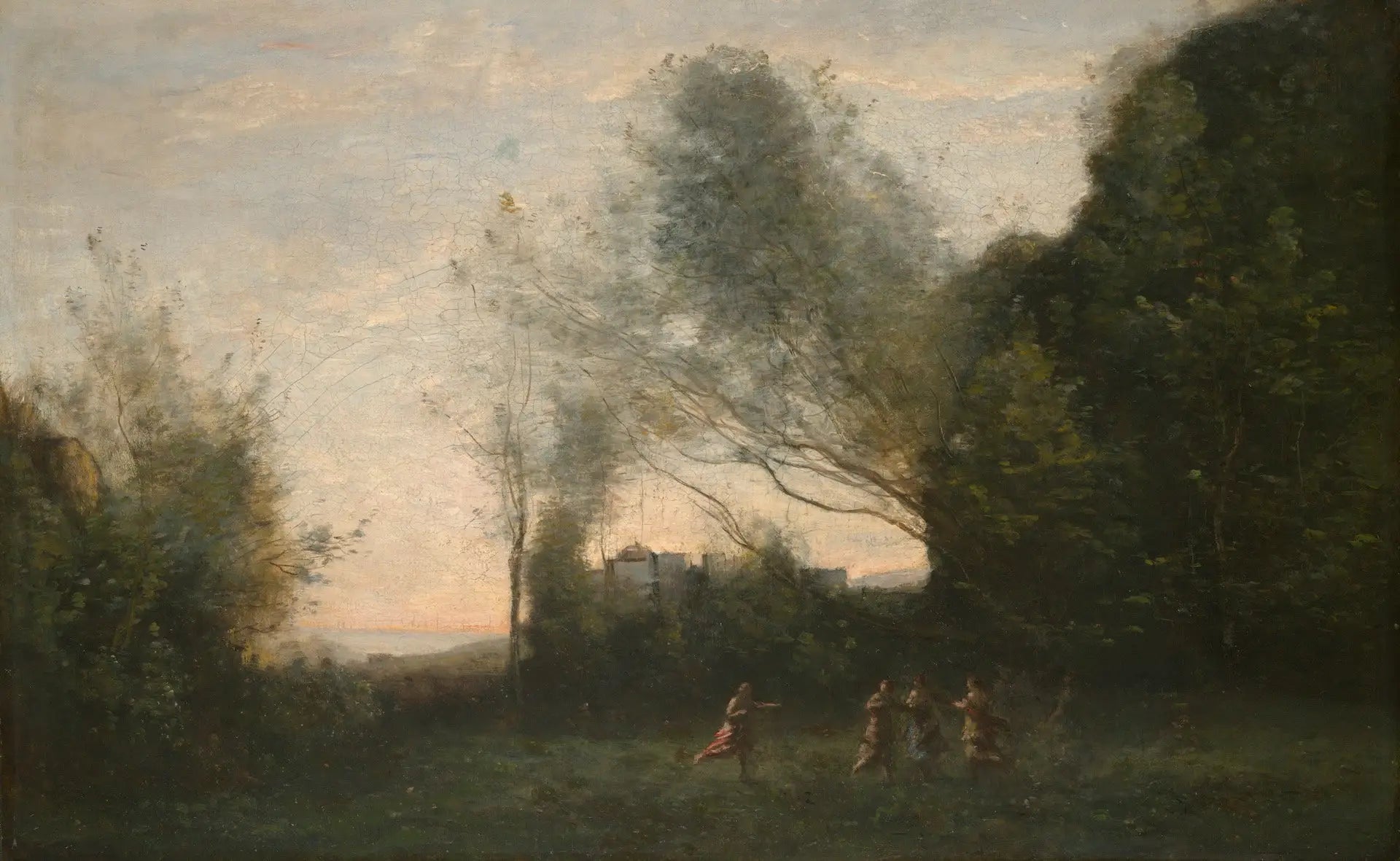 La danse de la nymphe - Jean-Baptiste Camille Corot - Alpha Reproduction