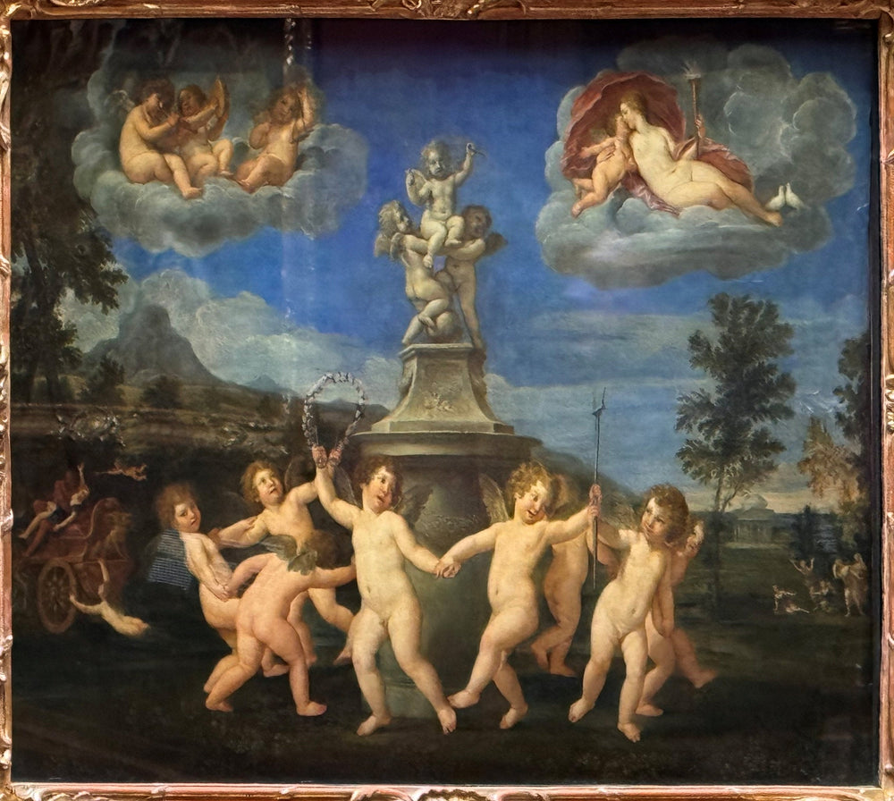 La danse des Cupidons - Francesco Albani image 1 copie peinte à la main à l’huile
