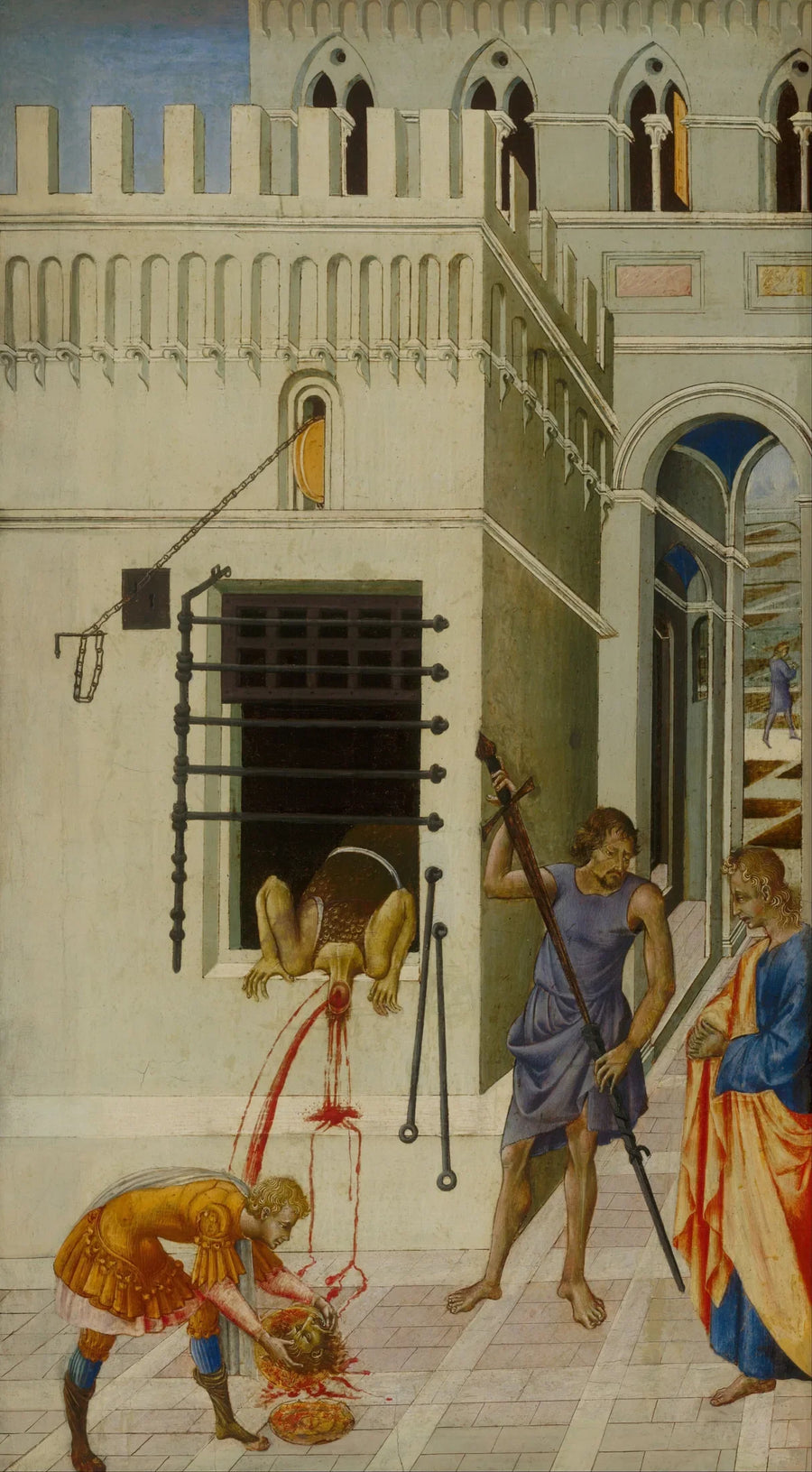 Hengningen av Johannes Døperen - Giovanni di Paolo