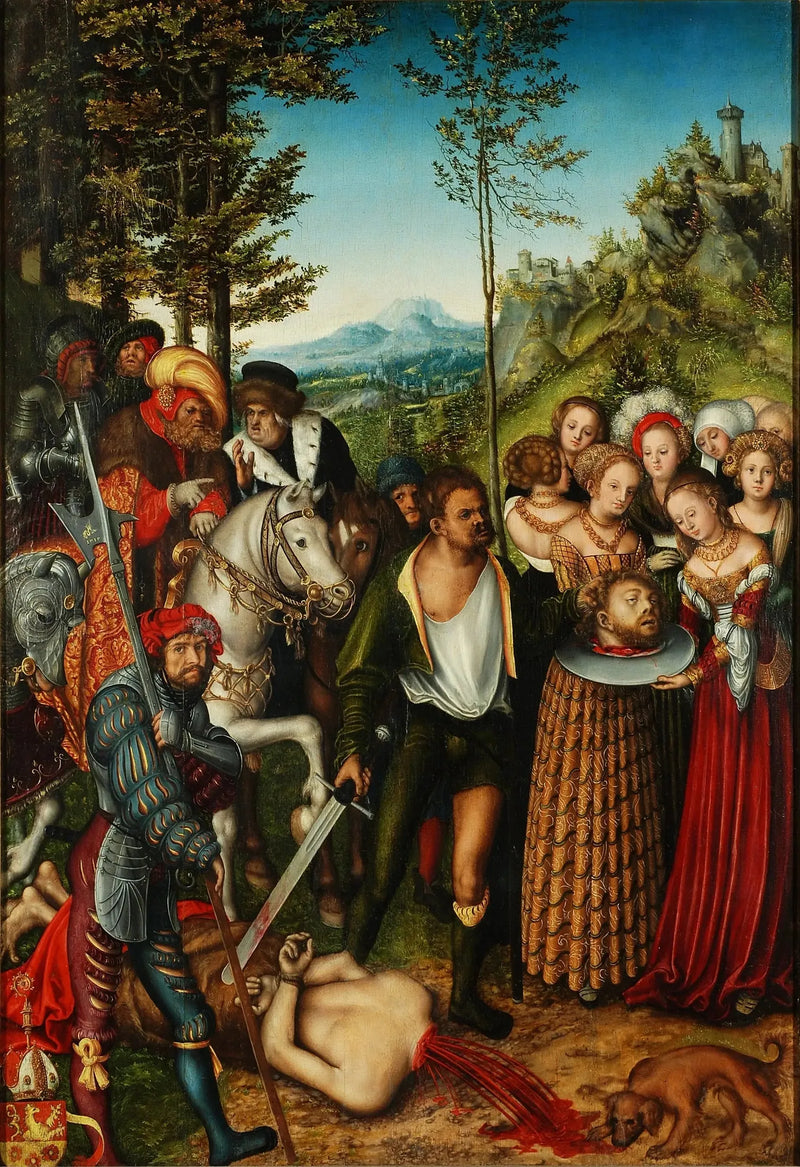 Hengningen av Johannes Døperen - Lucas Cranach den eldre