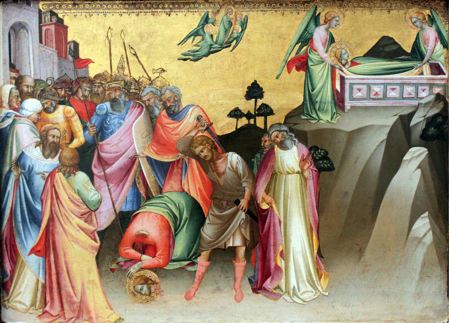 Heksebrenningen av helgen Katarina av Alexandria - Lorenzo Monaco