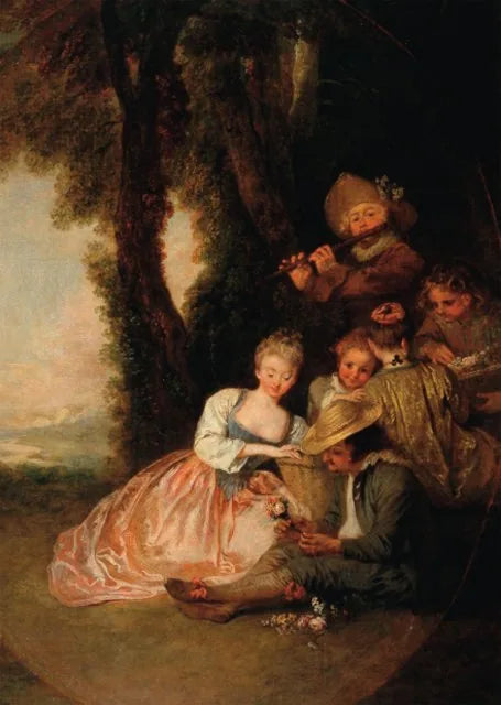 Den etterlengtede erklæringen - Antoine Watteau