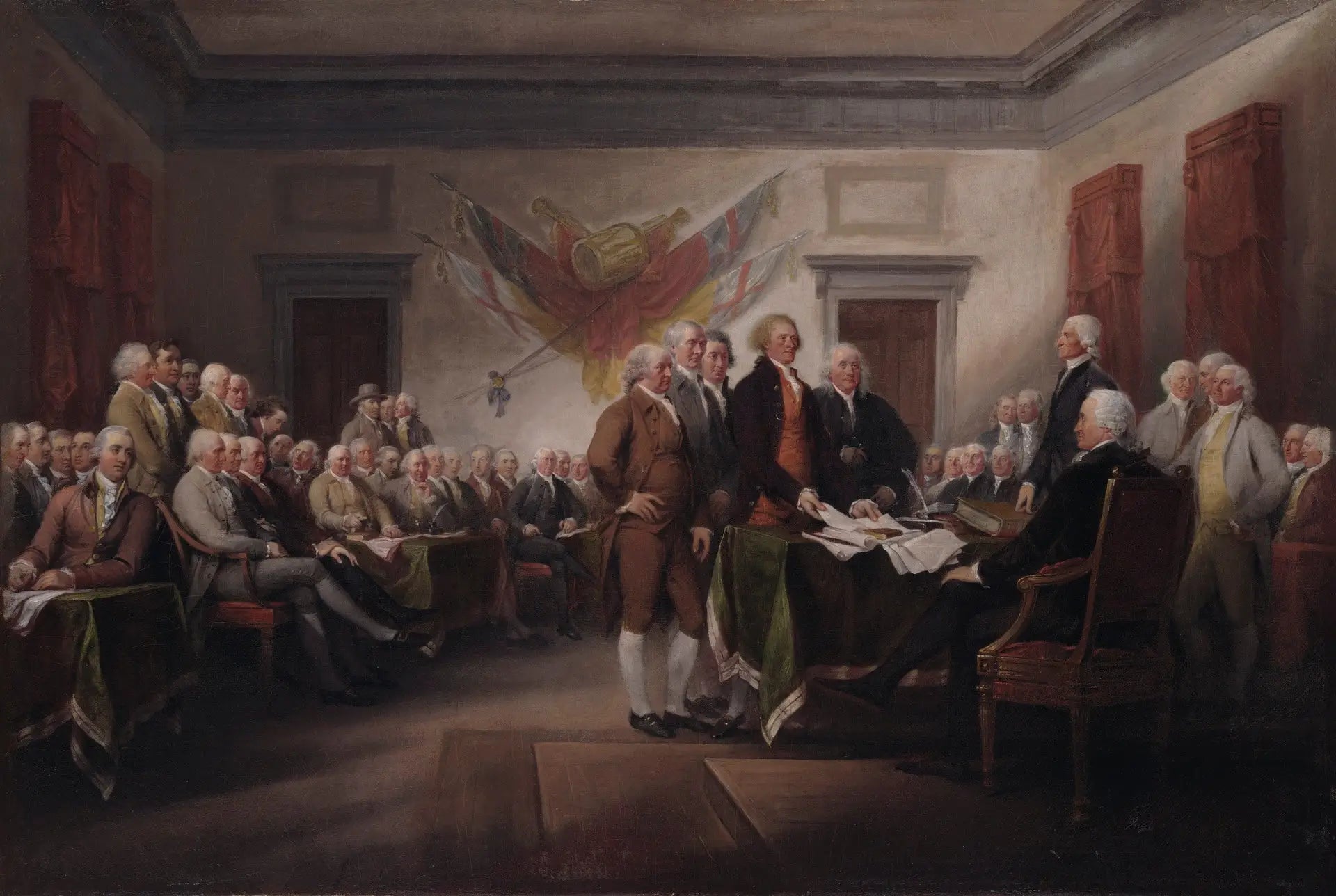 La Déclaration d’indépendance 4 juillet 1776 - John Trumbull - Alpha Reproduction