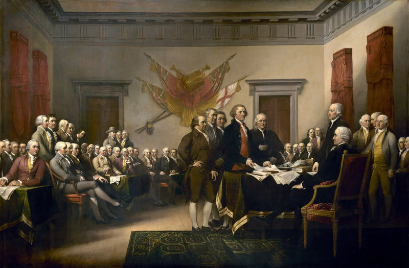 Uavhengighetserklæringen - John Trumbull

Source:
La Déclaration d'indépendance - John Trumbull