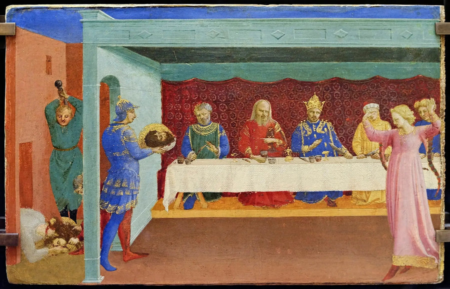 Johannes døperens avkledning og Herodes' festmåltid - Fra Angelico

Source:
La Décollation de saint Jean Baptiste et le Banquet d'Hérode - Fra Angelico