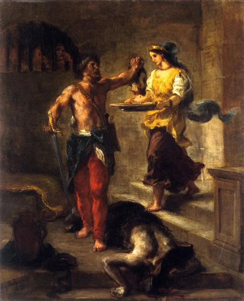 Avhuggingen av hellige Johannes Døperen - Eugène Delacroix