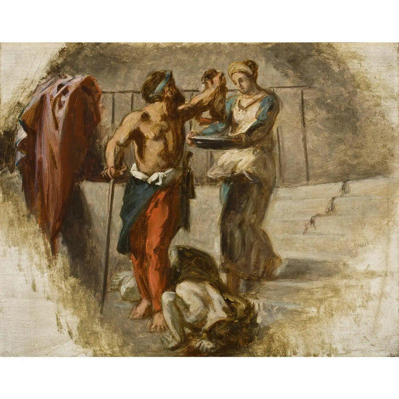 Avhugging av Saint Jean Baptiste - Eugène Delacroix
