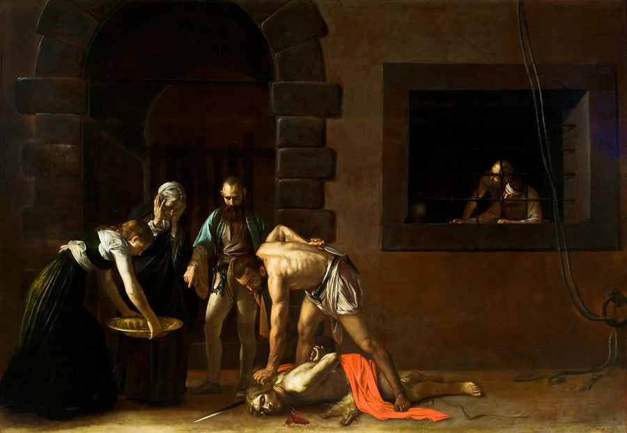 Hodeskuddet av helgen Johannes Døperen - Caravaggio