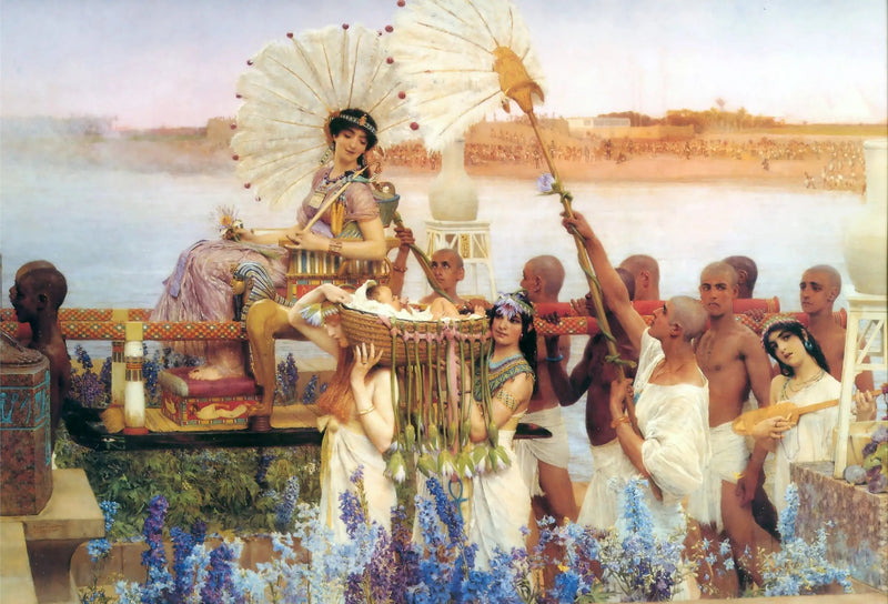 Oppdagelsen av Moses - Lawrence Alma-Tadema