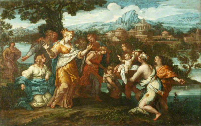 Oppdagelsen av Moses - Pietro da Cortona