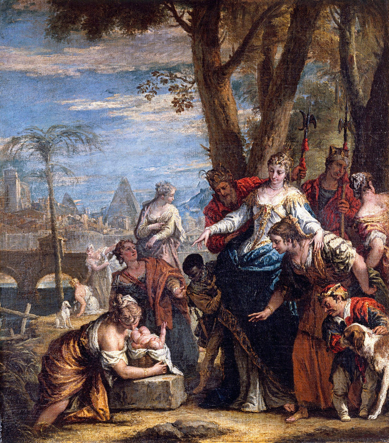 Oppdagelsen av Moses - Sebastiano Ricci