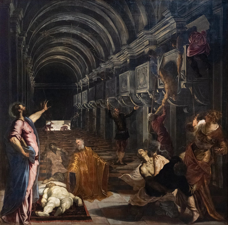 Oppdagelsen av Saint Marc-kroppen - Jacopo Tintoretto