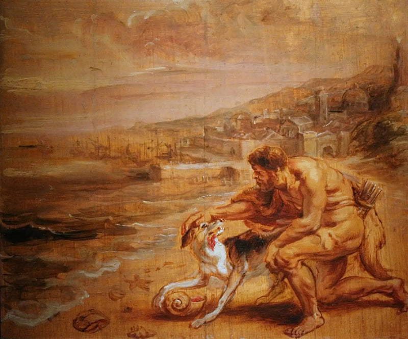 Oppdagelsen av purpuren - Peter Paul Rubens