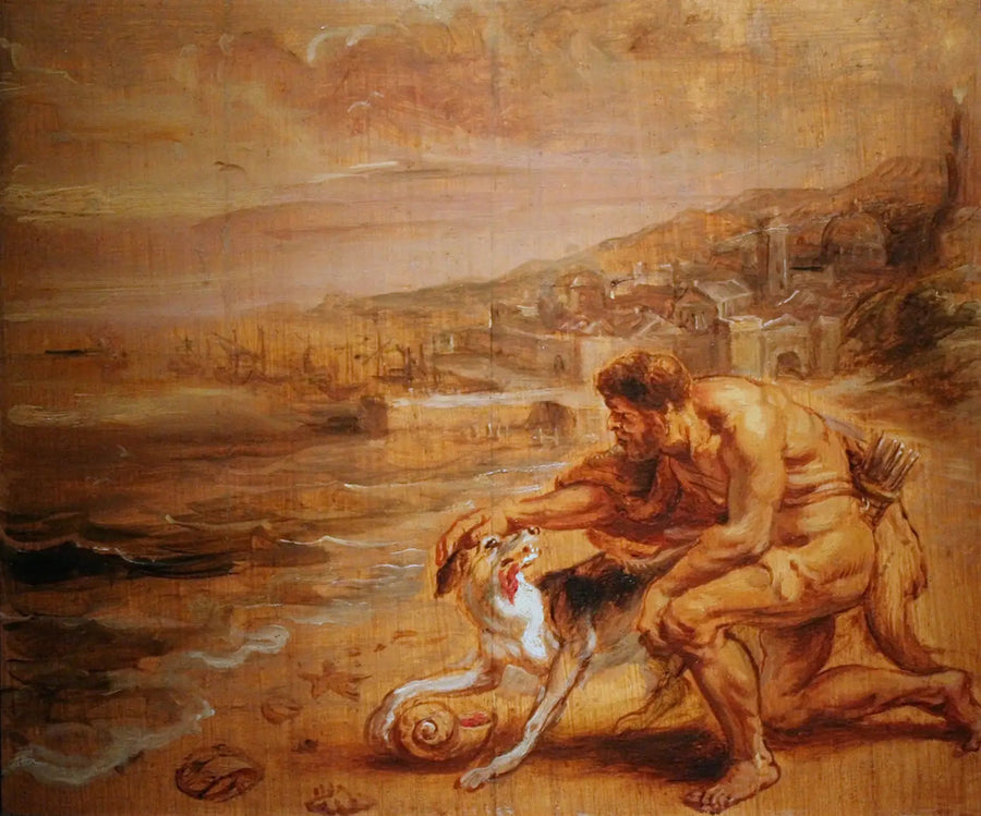 Oppdagelsen av purpuren - Peter Paul Rubens