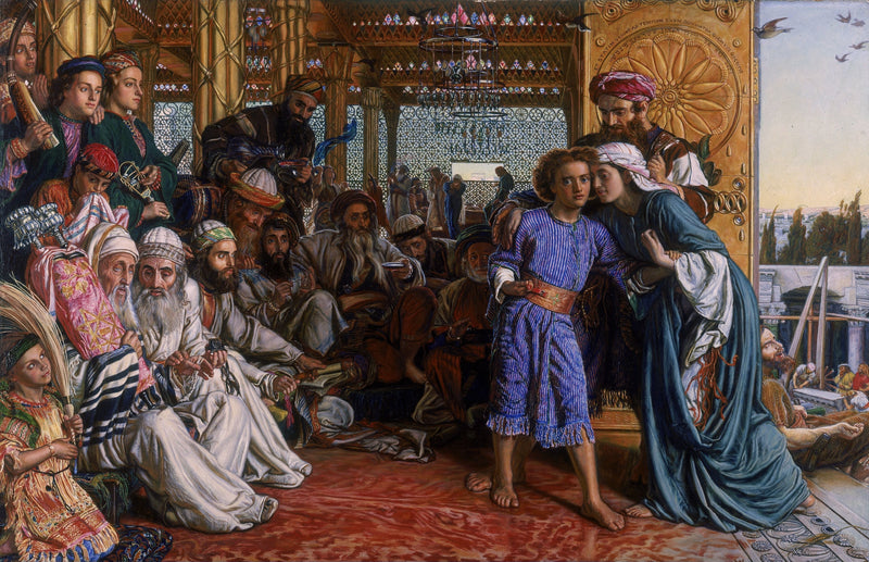 Oppdagelsen av frelseren i tempelet - William Holman Hunt