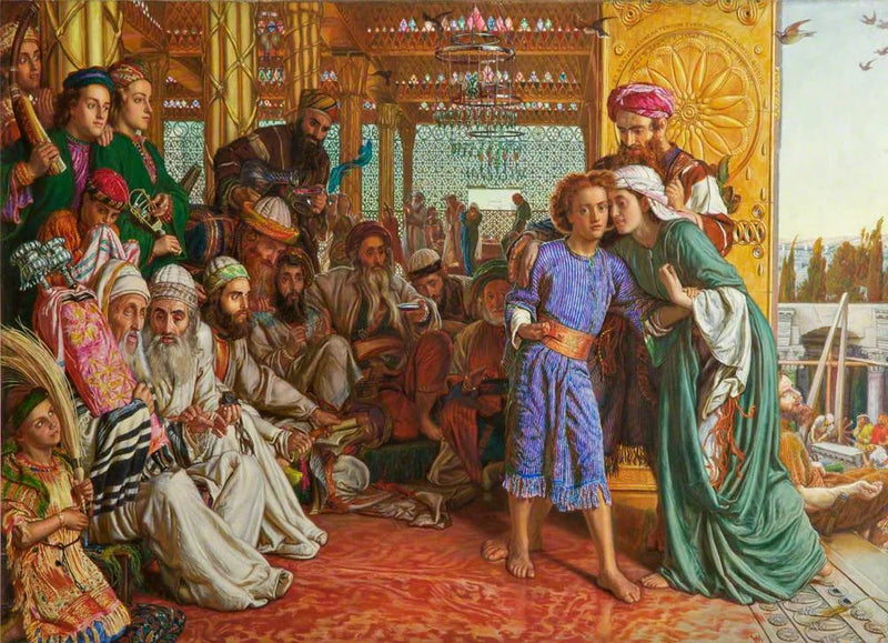 Oppdagelsen av Frelseren i Tempelet - William Holman Hunt
