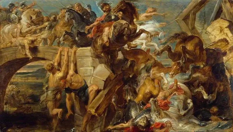 Maxence sitt nederlag og død - Peter Paul Rubens