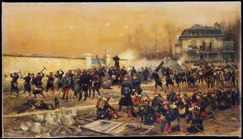 Forsvar av Champigny - Édouard Detaille