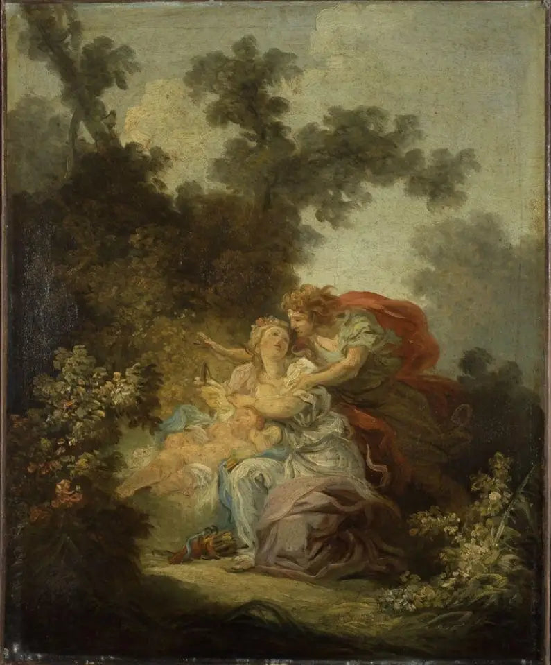 Kjærlighetens forsvar - Jean-Honoré Fragonard