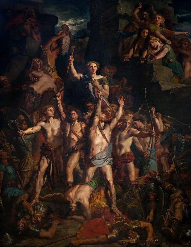 Gaule forsvar av Vercingétorix - Théodore Chassériau