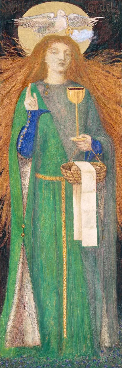 Den unge jenta fra Sanct Grael - Dante Gabriel Rossetti