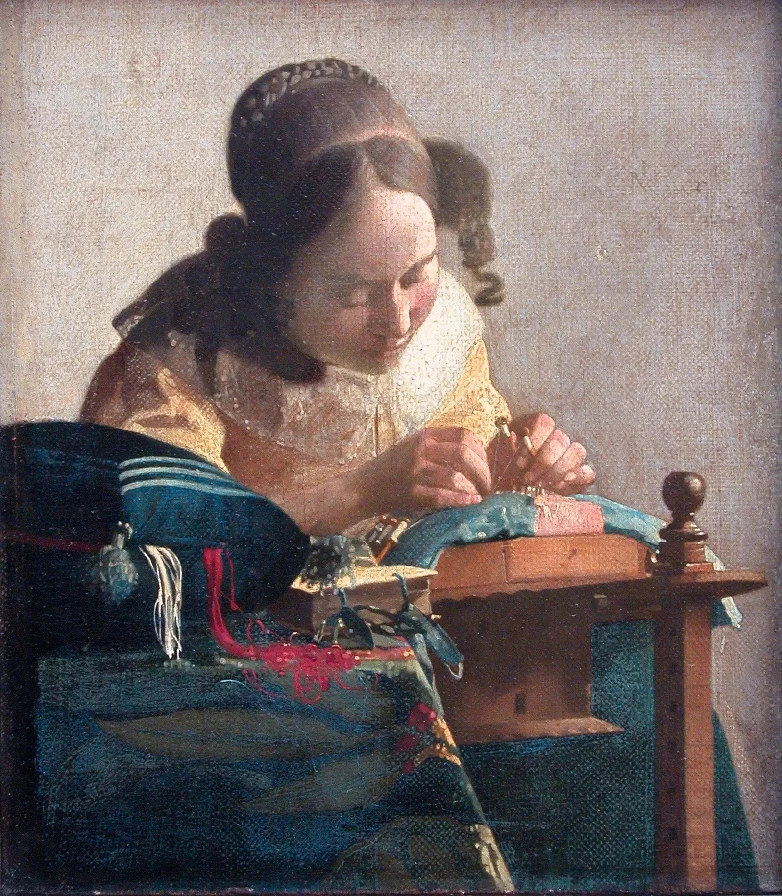 La Dentellière - Johannes Vermeer image 1 tableau peint à l’huile sur toile