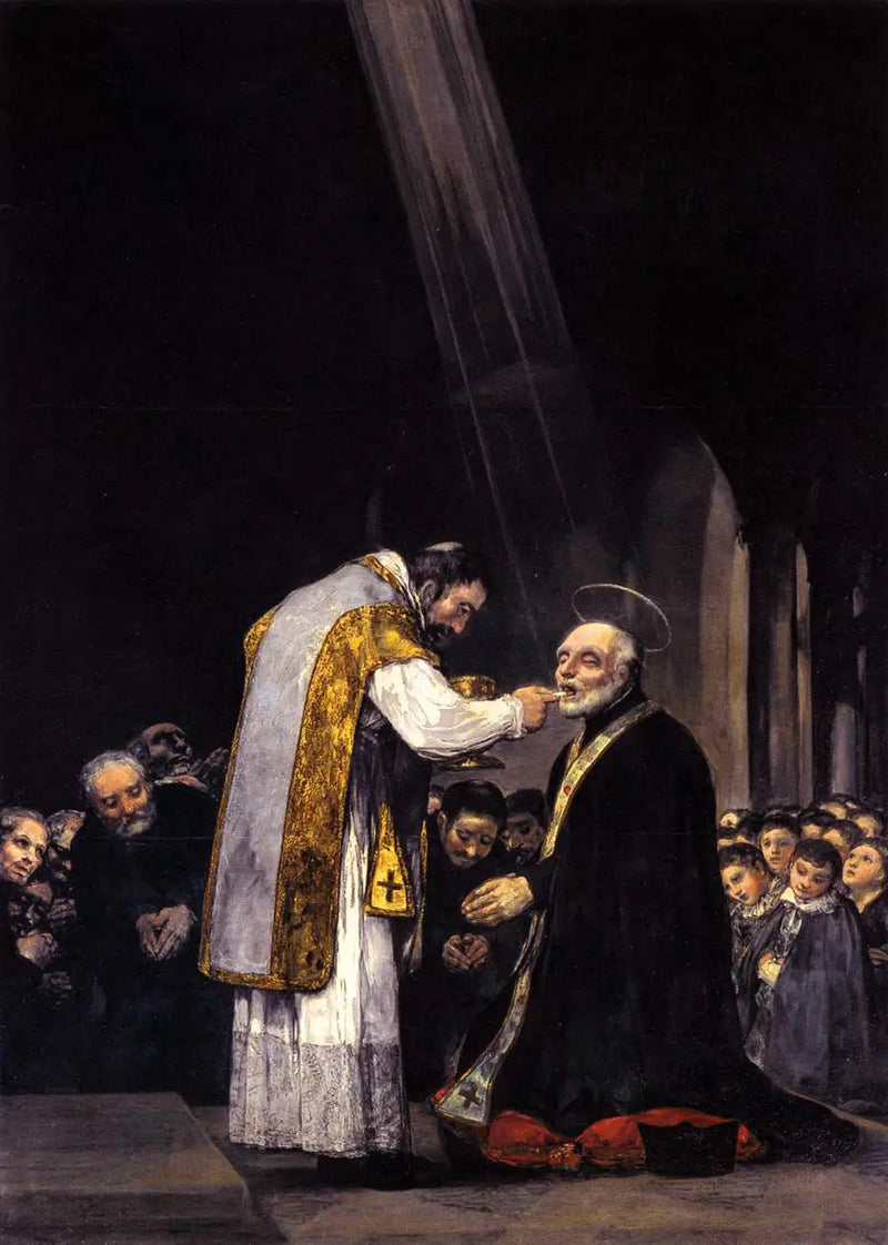 Den siste kommunion av hellige Joseph Calasanz - Francisco de Goya