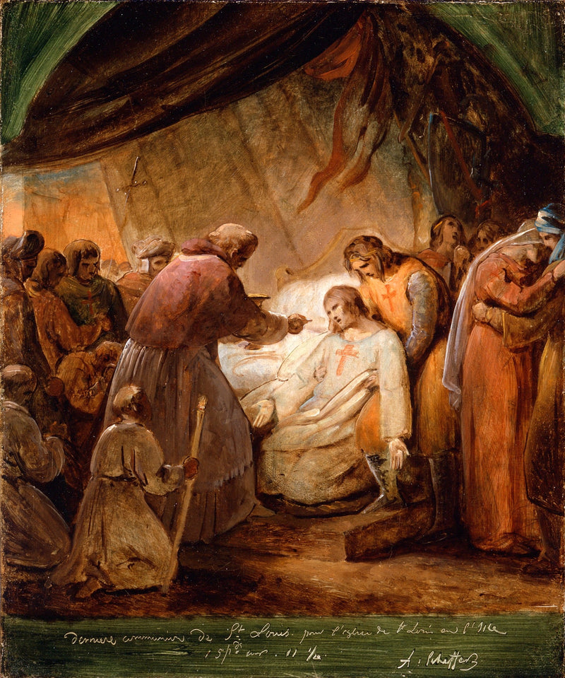 Den siste kommunionen til Saint Louis - Ary Scheffer