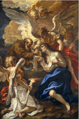 Den siste nattverden av den hellige Maria av Egypt - Sebastiano Ricci