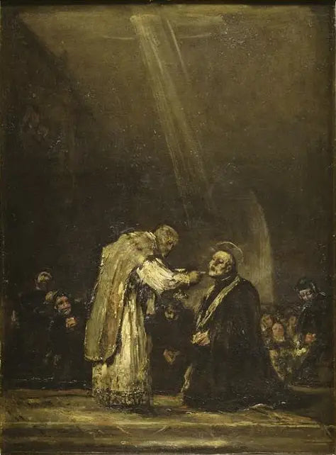 Den siste kommunionen av San José de Calasanz - Francisco de Goya