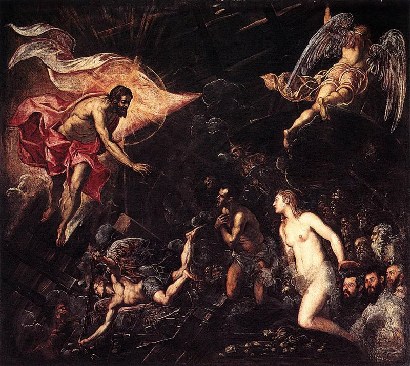 Nedstigningen til helvete - Jacopo Tintoretto