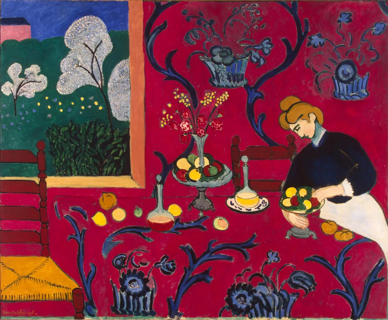 Den røde serveringsvogn - Henri Matisse