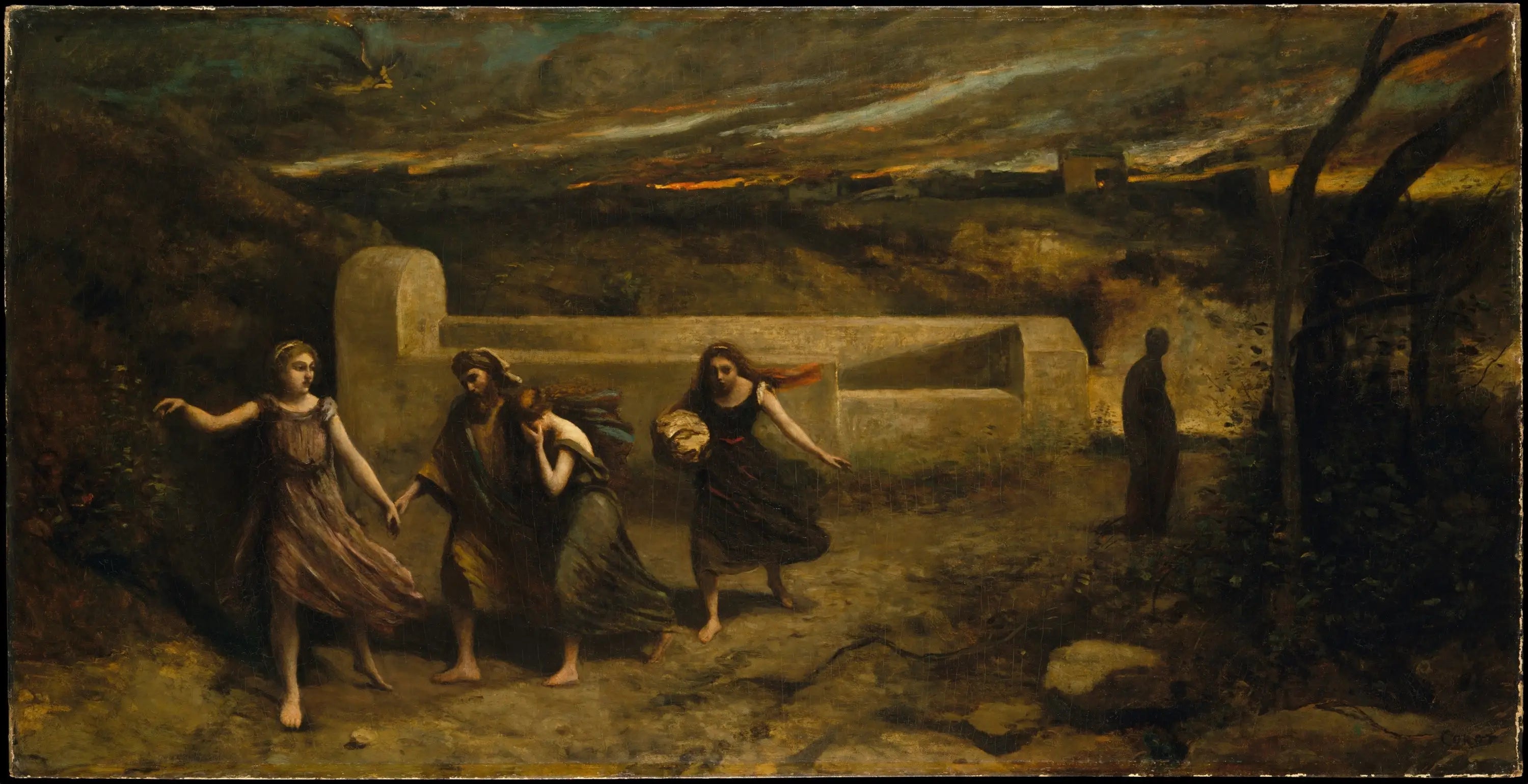 La Destruction de Sodome - Jean-Baptiste Camille Corot - Alpha Reproduction