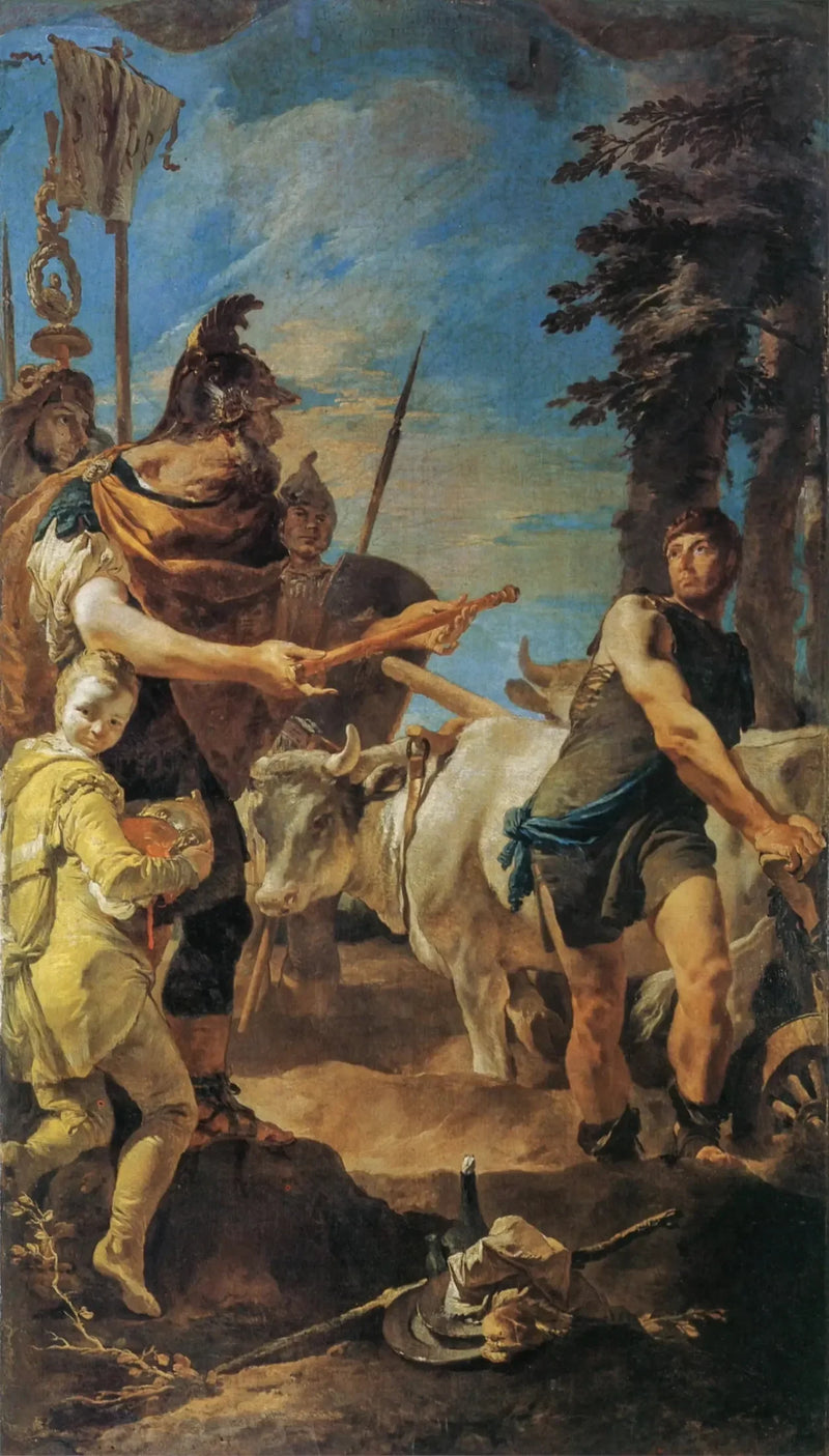 Den offisielle diktaturet til Cincinnatus - Giovanni Battista Tiepolo