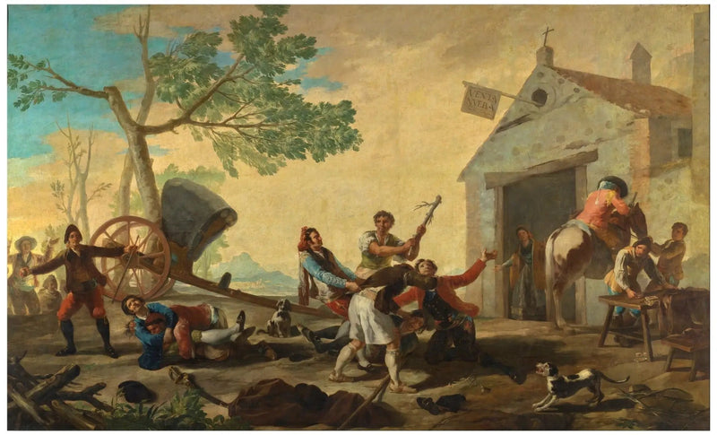 Diskusjonen om det nye salget - Francisco de Goya