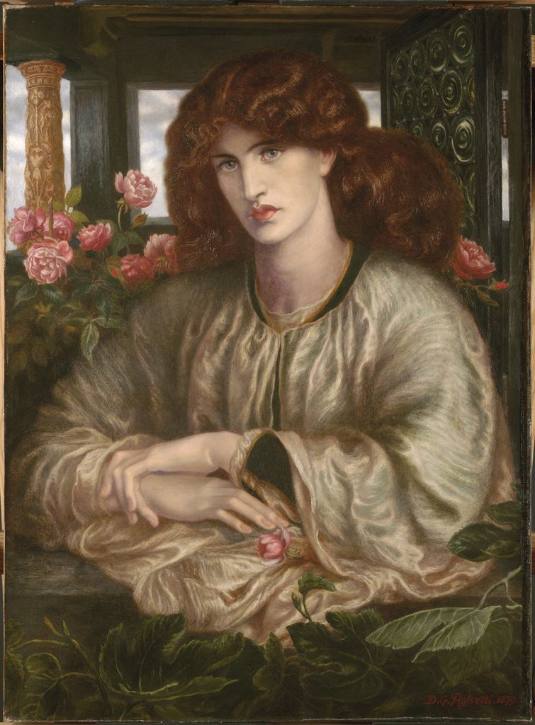 Kvinnen ved vinduet - Dante Gabriel Rossetti