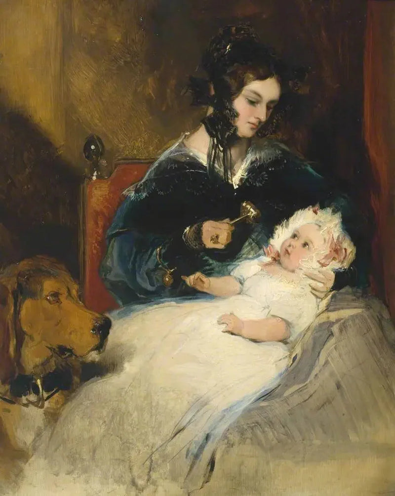 Duchesse d'Abercorn og hennes barn - Edwin Henry Landseer

Source:
La duchesse d'Abercorn et son enfant - Edwin Henry Landseer