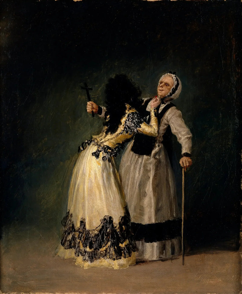 Hertuginnen av Alba og bigoten - Francisco de Goya