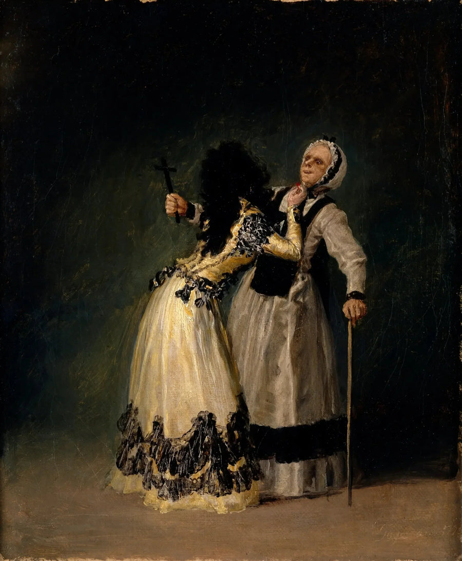 Hertuginnen av Alba og bigoten - Francisco de Goya