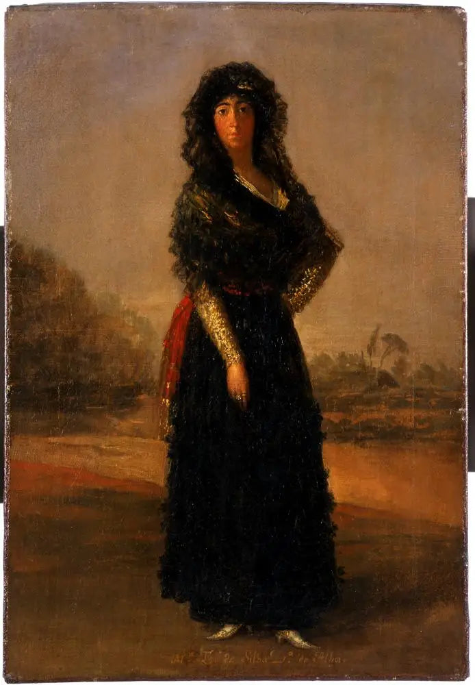 Hertuginnen av Alba, skisse - Francisco de Goya