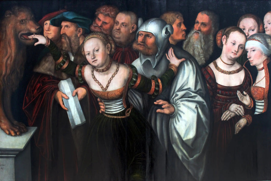 Fabelen om sannhetens munn - Lucas Cranach den eldre
