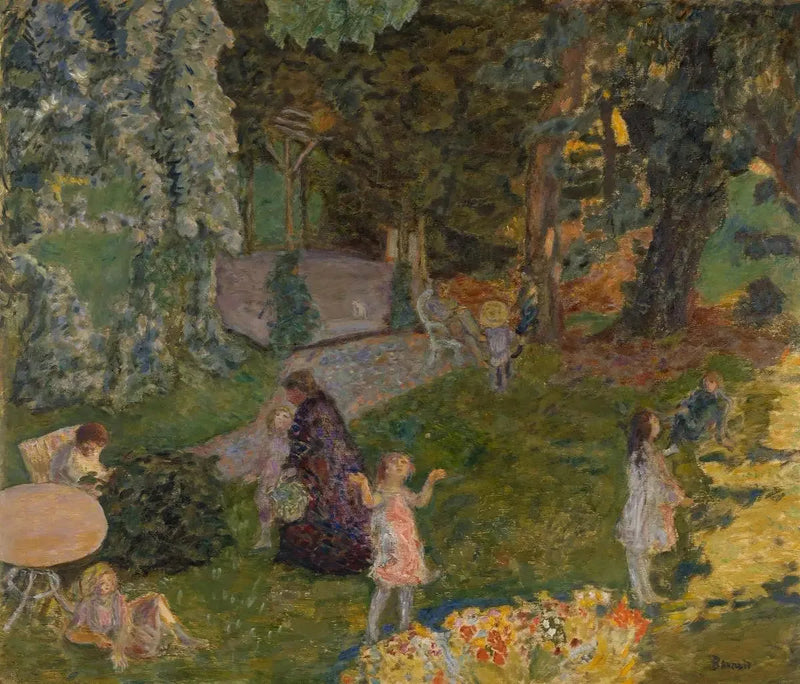 Familien i hagen. Grand Lemps - Pierre Bonnard