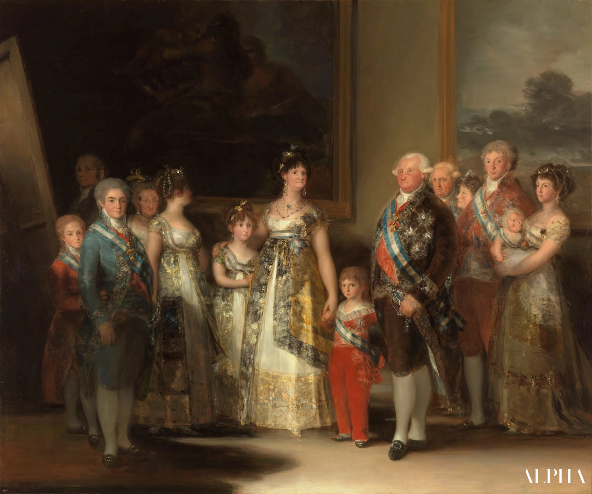 La Famille de Charles IV - Francisco de Goya - Høykvalitets reproduksjoner av malerier og bilder