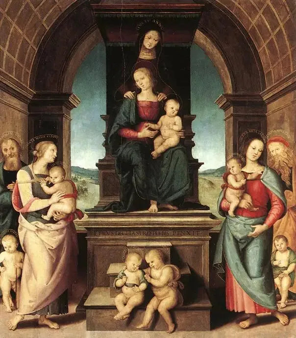 Jomfruens familie - Pietro Perugino