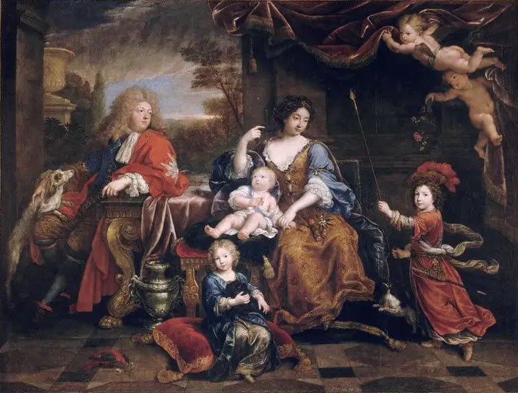 Familien til den Store Dauphin, Louis av Frankrike (1661-1711) - Pierre Mignard