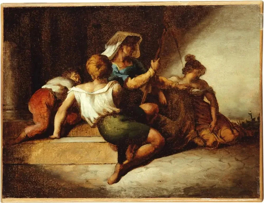 Den italienske familien - Théodore Géricault