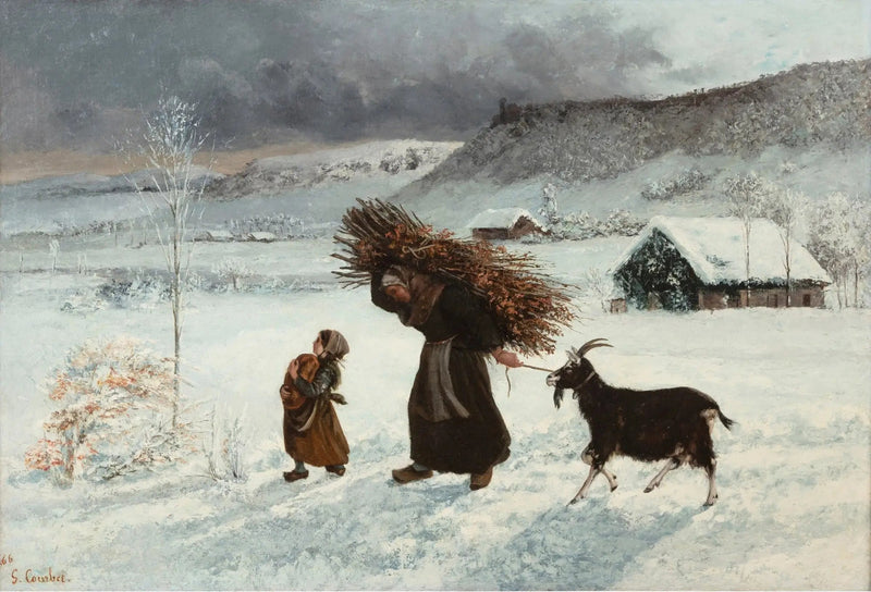 Kvinnene med geiten eller La Fagotière - Gustave Courbet