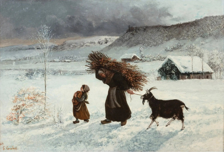 Kvinnene med geiten eller La Fagotière - Gustave Courbet