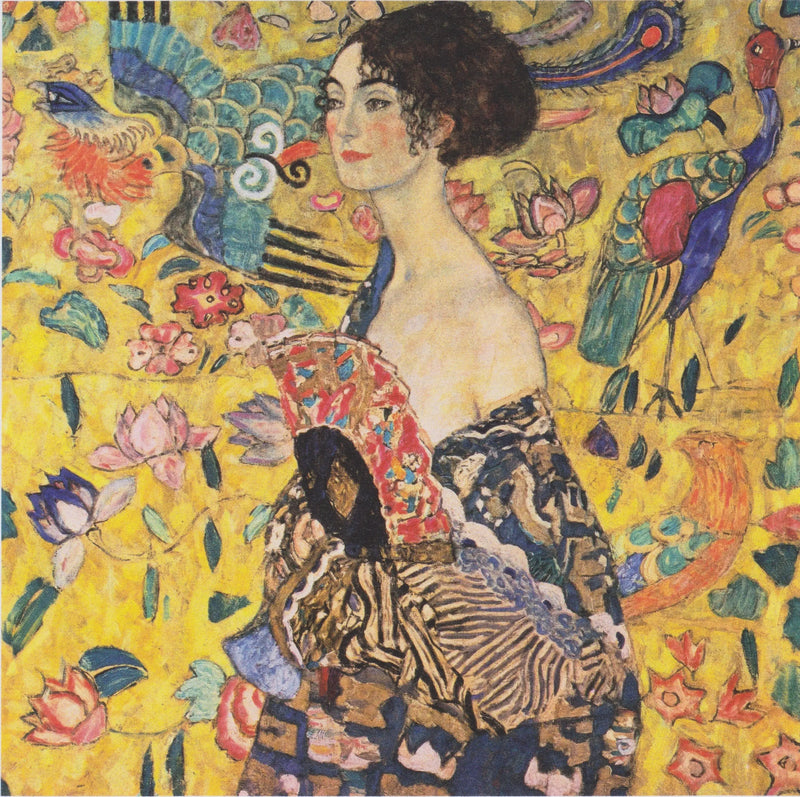 Kvinnen med vifte - Gustav Klimt
