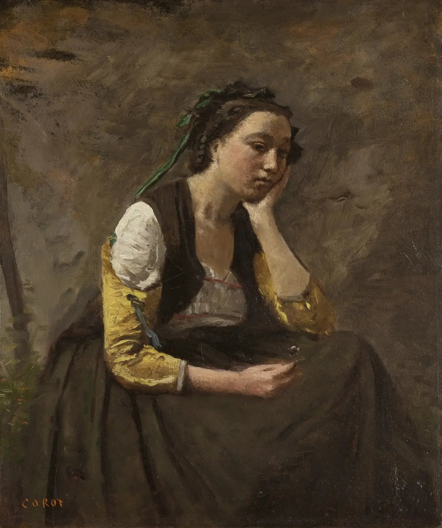 Kvinner med tankegang - Jean-Baptiste Camille Corot